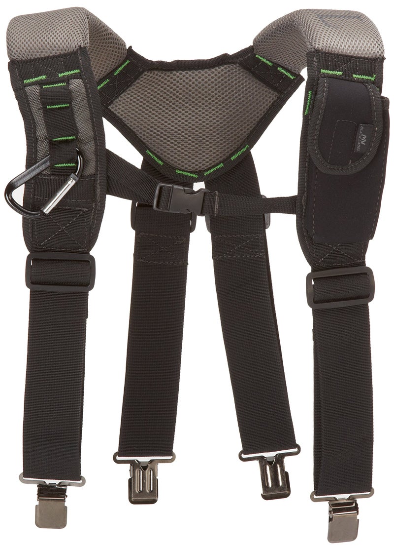 McGuire-Nicholas - BL-30289 30289 Bl- Load Bearing Gelfoam Suspenders For Added Back Support, Black Black - Image 1